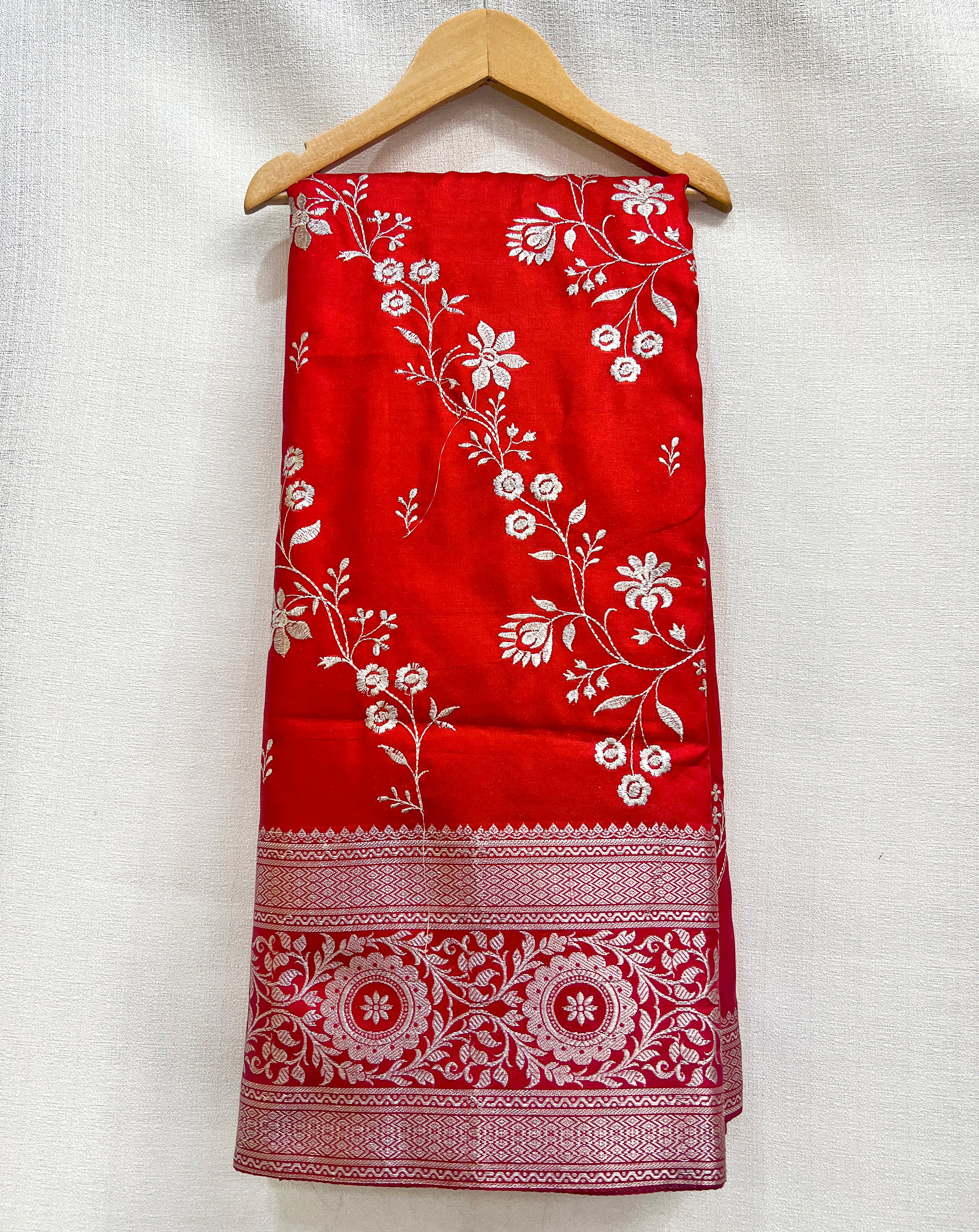 Forever Trending Heavy Silk Saree-Red